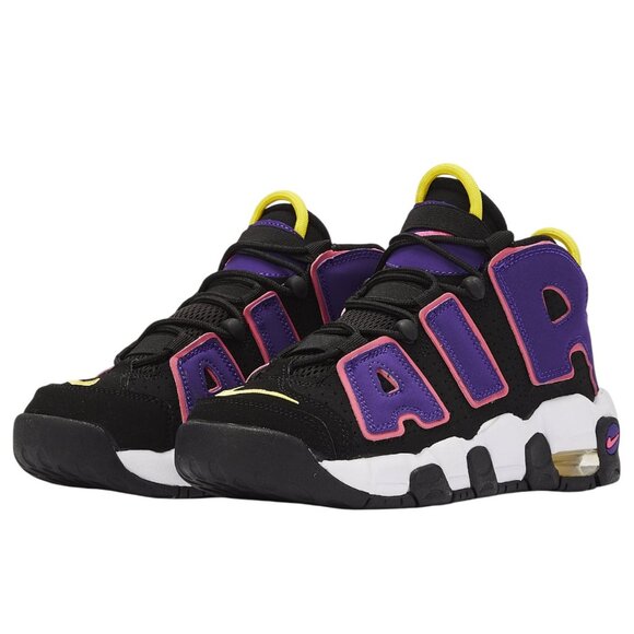Nike Air More Uptempo Black Court Purple Basketball DZ5278-001 Kids GS pippen - Picture 1 of 9